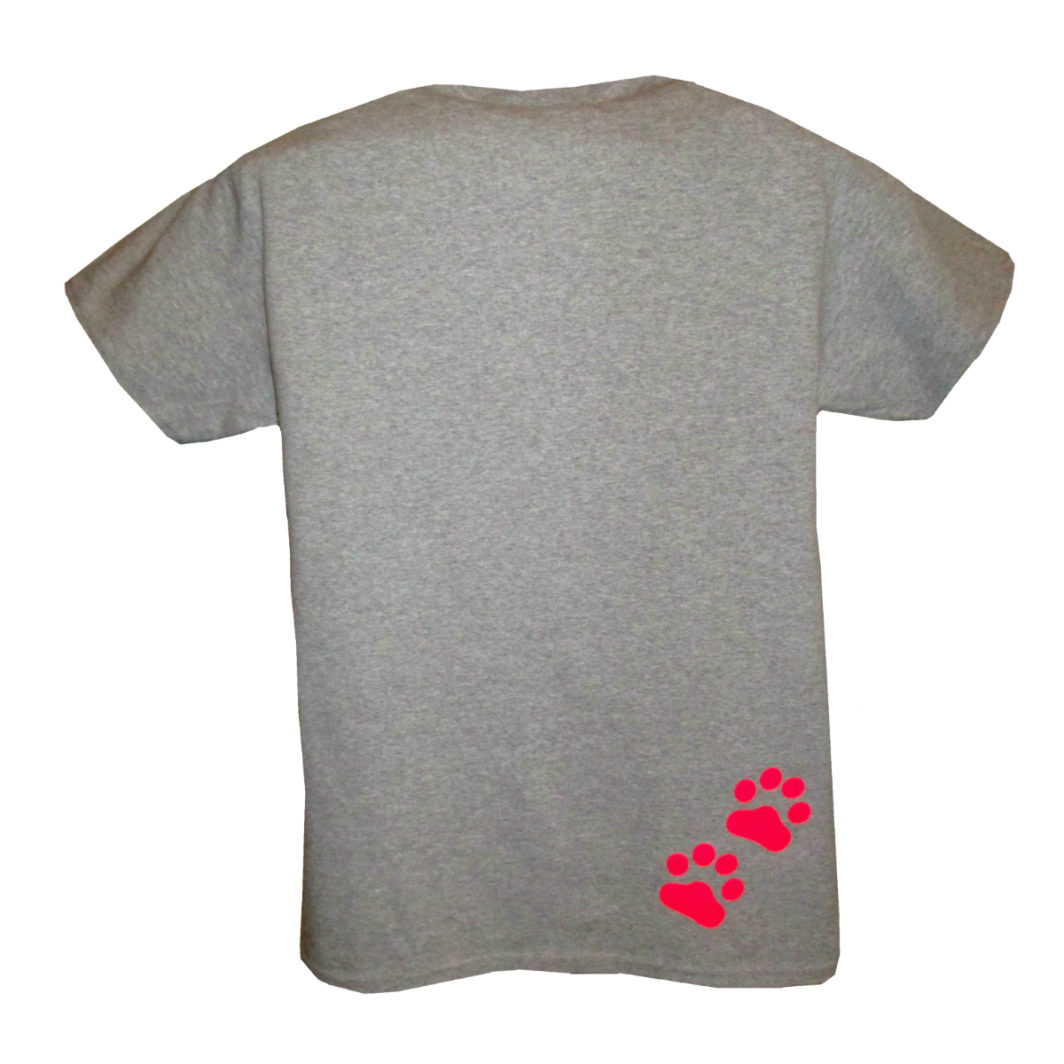 Life Without Cats T-Shirt Grey Back
